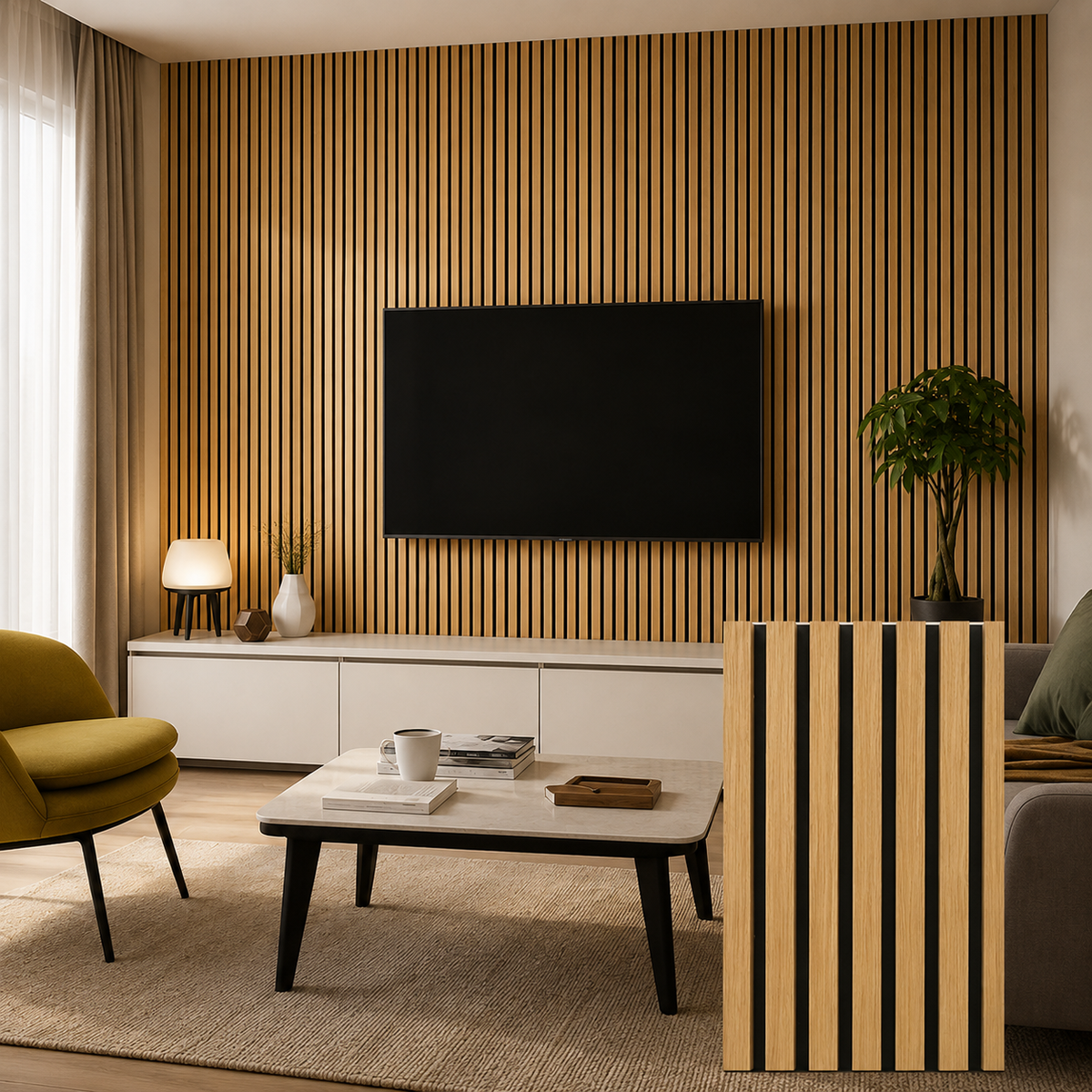 Last Oak Signature Slat Wall Panels - 2.75x1.10m